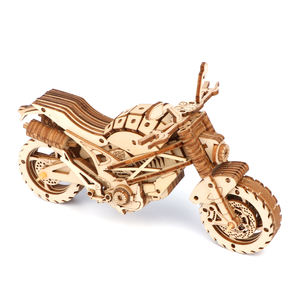 Nouveau MAYBEARS Ensemble de puzzles en <span class=keywords><strong>bois</strong></span> 3D éducatif, modèle de <span class=keywords><strong>moto</strong></span> à construire soi-même, blocs de construction STEM, jouets pour enfants de 8 ans et plus, 3 étoiles, cadeau décoratif - Product Image 3