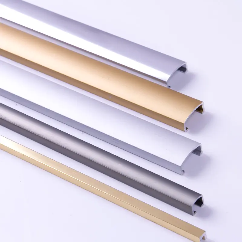 Foshan Fsf Nieuwe Stijl Aluminium Strip U Vorm Accessoires Decoratieve U-vormige Tegel Trim Voor Wand En Vloer Randen Bescherming