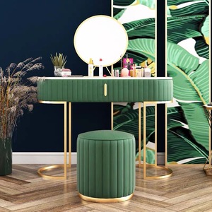 F0446-B Luxury Hot Sale <strong>Girls</strong> Modern Multi Chest <strong>Vanity</strong> Mirror Dressing <strong>Table</strong> with Mirror - Product Image 3
