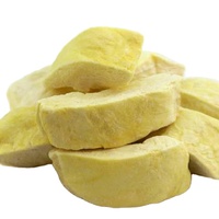 Nouveauté 2021 : Snack sain déshydraté par congélation, chips de durian déshydratées par congélation, poudre de fruits secs pour pique-nique ou pâtisserie