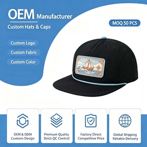 Casquette en cuir bleu brodée sur mesure à 5 panneaux avec logo découpé au laser, respirante et imperméable, même style pour hommes et femmes - Product Image 1