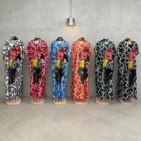 Nouvelle Robe Musulmane Décontractée d'Été à Col en V et Manches Courtes, Vente en Gros