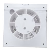 Nouveau ventilateur extracteur mural carré en plastique de 6 pouces à persiennes pour la maison, modèle 2025, en promotion