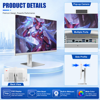 PC Todo en Uno de 23.8 Pulgadas con Pantalla IPS Antideslumbrante y Baja Emisión de Luz Azul, Soporte Ajustable, Intel Core I3 I5 I7, para Oficina, Escuela, Negocios, OEM