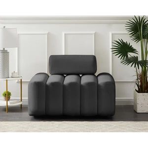 Juego de Sofás Modernos y Elegantes, Sofá Individual Tapizado en Tela de Terciopelo, Silla de Acento para Hogar, Hotel, Villa - Product Image 5