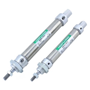 Cilindro Neumático de Aire Miniatura de Acero Inoxidable con Pistón Redondo, Serie MA Estándar de Doble Acción Ajustable, Tipo SMC - Product Image 6