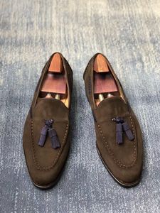 Mocassini con Nappine in Pelle Scamosciata Traspiranti Estivi Autunnali Alla Moda Scarpe Eleganti Casual Senza Lacci <span class=keywords><strong>Calzature</strong></span> da Uomo Multicolore - Product Image 6