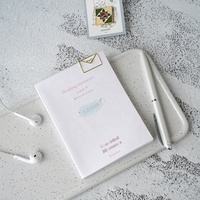 Logo personnalisé imprimé couverture souple papier écologique A5 A6 mignon Journal cahier pour écrire guérison âme Moment