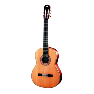 Handcrafted Classical Guitar with Cedar <b>Top</b> and Fingerboard, All Solid Wood - Product Image 1