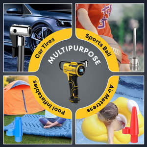 Inflador Digital <span class=keywords><strong>de</strong></span> Neumáticos para Auto Recargable <span class=keywords><strong>de</strong></span> 120W y 150psi, Bomba <span class=keywords><strong>de</strong></span> Aire Portátil para Neumáticos <span class=keywords><strong>de</strong></span> Auto, Motocicletas y Bicicletas - Product Image 6