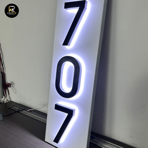 Hot Bán Dài Làm Việc Cao Thời Tiết Độ Sáng Hiện Đại Tích Hợp Trở Lại Chiếu Sáng Thép Không Gỉ Nhà Số Dấu Hiệu - Product Image 5