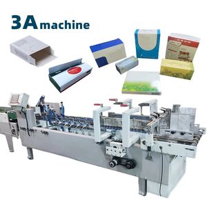 3ACQ^580E Box Folding Gluing Machine Cardboard Box Folding Machine Cardboard <b>Folder</b> Gluer Machine Ffolder Gluer - Product Image 1