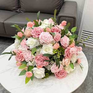 Centro de Mesa de Flores de Seda para Boda, Bola de Flores Artificiales para Centros de Mesa, Arreglo Floral para Decoración de Bodas - Product Image 1