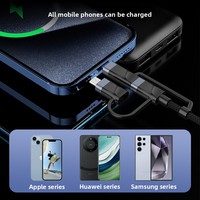Câble de données 5-en-1 en alliage d'aluminium 2m, charge super rapide 120W, compatible iPhone 15, charge rapide multifonction Type-C