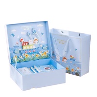 Boîtes rigides personnalisées de marque premium imprimées avec des dessins animés (papier couché) Fermeture magnétique Recyclables Articles de papeterie Jouets Coffrets cadeaux pour enfants