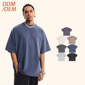Camiseta Oversize de Algodón Grueso de 310 g/m² para Hombre, Personalizada con Impresión DTF, DTG o Serigrafía, Estilo Vintage, Lavado Ácido, Lisa y sin Estampado - Product Image 1