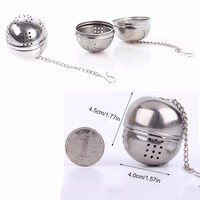 Rvs Thee Zetgroep Bal Tea Leaf Spice Zeef Mesh Filter Keuken Accessoires Theepot Houder Diffuser