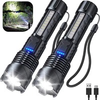 Lampe torche LED multifonctionnelle Howlighting pour extérieur, rechargeable par USB, en alliage d'aluminium, projecteur laser portable pour le travail