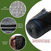 Filet d'ombrage plat en HDPE noir, directement de l'usine, peut être utilisé comme filet de séchage pour le café, protège les cultures pour augmenter les rendements