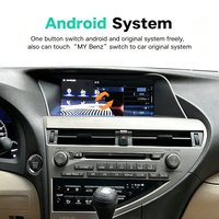Autoradio Android 13 de 10,25 pouces avec GPS intégré, écran partagé, aide au recul et TV pour Lexus RX 2009-2015 CarPlay