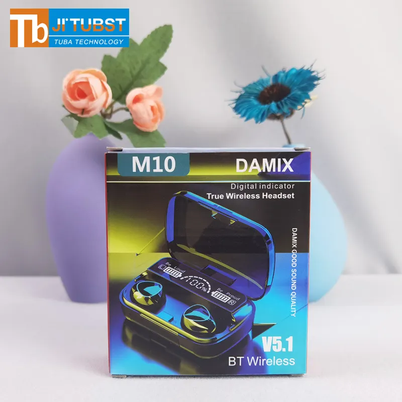 2022 TWS M10V5.0イヤホンワイヤレスヘッドフォンM6 Auriculares M8 Audifonos M11 M9 M10 Fone De Ouvido Sem Fio With Power Bank