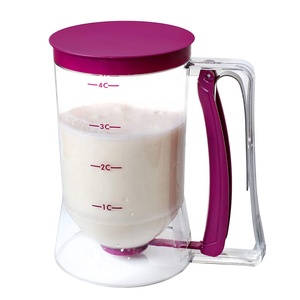 Dispensador de masa para Cupcakes, taza de plástico mixta, ideal para magdalenas, pasteles y gofres con etiqueta medidora - Product Image 1