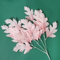 Panneaux de feuilles d'orme artificielles réalistes pour la décoration de mariage, la décoration de murs de fleurs, le remplissage de base, la décoration de plafond en feuillage de soie, vente en gros