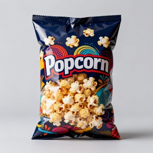 Bolsas de Polietileno al por Mayor, Resistentes a la Humedad, Impresas en Huecograbado, con Sellado Trasero, para Almacenamiento y Envío de Palomitas Crujientes y Papas Fritas - Product Image 2
