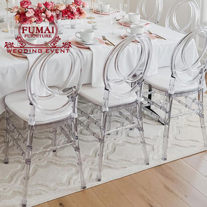 Tiffany Chivalry resina plástica transparente Phoenix acrílico sillas - Product Image 3