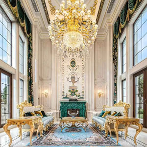 Dalles en pierre acrylique uniques, faites à la main, translucides, vertes naturelles, finition polie, design moderne, certifiées CE - Product Image 4