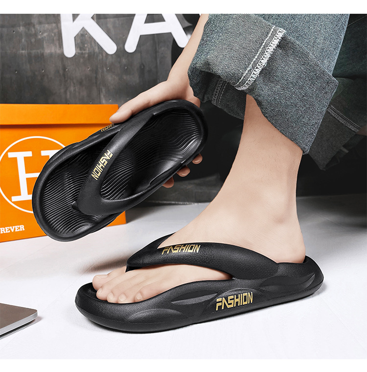 2022 New Summer Couples Filp flops Outdoor Beach Slippers Casual Thick Sole Large Size Shoes