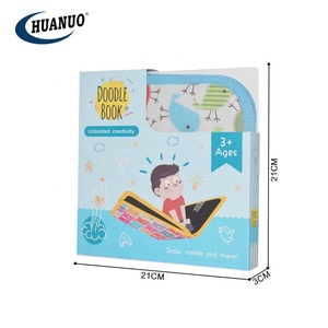 <span class=keywords><strong>Pizarra</strong></span> de Dibujo Borrable para <span class=keywords><strong>Niños</strong></span>, Juguete de Dibujo, Libro Mágico con Rotulador de Colores - Product Image 6