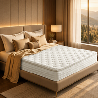 Matelas hybride à ressorts compressible et enroulable