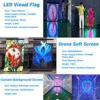 Écran LED en maille extérieur personnalisé P25, écran LED volant, écran LED tapis magique