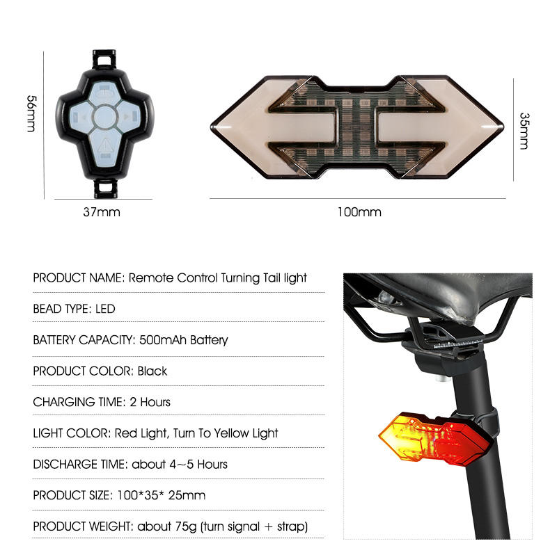 WEST BIKING Light USB Rechargeable LED Bicycle Taillight