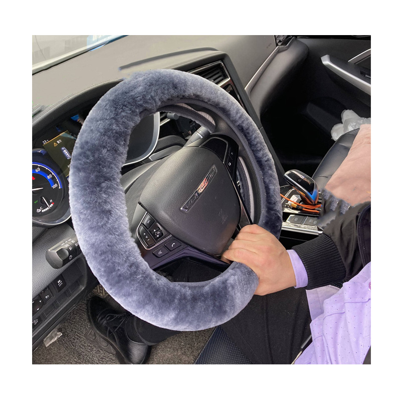 Шерстяной чехол на руль, Австралийская овчина, универсальный чехол на руль для автомобильного руля 14, 15, 16 дюймов