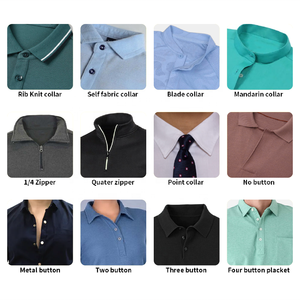 <span class=keywords><strong>T</strong></span>-<span class=keywords><strong>Shirt</strong></span> da Uomo con Colletto Ricamato |   Top da lavoro in cotone con <span class=keywords><strong>stampa</strong></span> retrò e ad asciugatura rapida |   Abbigliamento casual traspirante antirughe per l'estate - Product Image 6