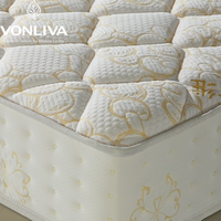 Matelas double VONLIVA en gros, matelas à ressorts ensachés de qualité supérieure, confortable et roulé pour un sommeil réparateur
