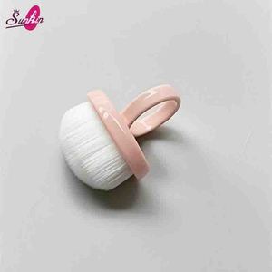 Nuevo cepillo de anillo para decoración de uñas, cepillo de anillo de cerdas suaves, mango corto, barrido suave, limpieza de polvo, pulido, herramienta de cepillo para polvo de uñas - Product Image 4