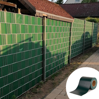 Malla de PVC Verde de 19 cm x 35 m para Privacidad en Jardines, Patios, Ranchos o Cercas de Seguridad