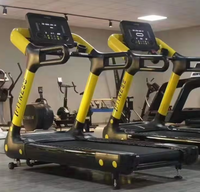 Caminadora Eléctrica Amarilla Comercial para Gimnasio, Máquina para Correr y Hacer Ejercicio