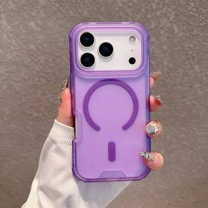 Funda Magnética 3 en 1 a Prueba de Golpes 360° para <span class=keywords><strong>iPhone</strong></span> 16 <span class=keywords><strong>Pro</strong></span> <span class=keywords><strong>Max</strong></span>, 17 Air, 17 <span class=keywords><strong>Pro</strong></span> <span class=keywords><strong>Max</strong></span>, Funda <span class=keywords><strong>Transparente</strong></span> para Celular al por Mayor - Product Image 6