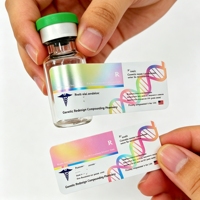 Étiquettes autocollantes en vinyle imperméables pour formules cosmétiques, flacons de 2 ml, 10 ml, 15 ml, poudre