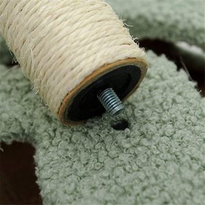 Hot Selling Flower <b>Cat</b> Tree Green <b>Cat</b> <b>Scratching</b> <b>Post</b> Customized Teddy Wool <b>Cat</b> Tower Tree - Product Image 5