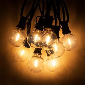 Năng lượng mặt trời điện 3V G40 E12 25ft 25 + 2 bóng đèn không thấm nước Patio năng lượng mặt trời điện ngoài trời dẫn đèn dây - Product Image 4