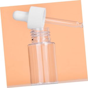 30ml 1oz Cosmetic Skin Care Essential Oil Essence Packaging Amber Clear Frosted Glass Flat Shoulder Serum <b>Dropper</b> Glass <b>Bottle</b> - Product Image 6