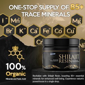 Resina de Shilajit Pura del Himalaya de Marca Privada para Hombres y Mujeres, Aumenta la Energía y Refuerza el Sistema Inmunitario, Más de 85 Minerales Traza, 75%+ de Ácido Fúlvico - Product Image 2