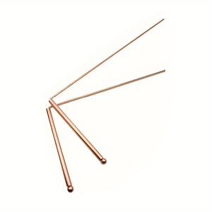 Tige de détection de dragon en cuivre pur à 99,9 %, sonde de dragon divin, instrument de méridien d'eau, tige de cuivre submersible, Feng Shui - Product Image 4