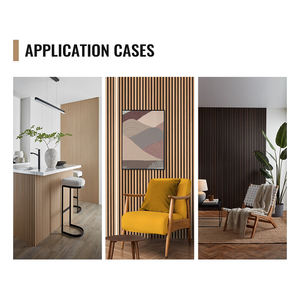 Fabbrica su misura MDF striscia di <span class=keywords><strong>legno</strong></span> pannelli di parete acustica in varie dimensioni per <span class=keywords><strong>pareti</strong></span> di fondo - Product Image 5