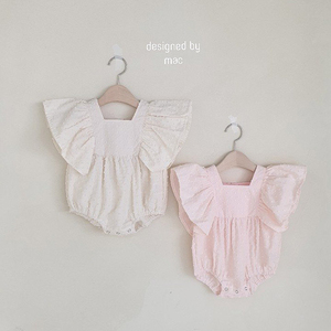 Vestiti della neonata triangolo della farfalla della ragazza ha vestiti tute di pizzo infantile estate - Product Image 1